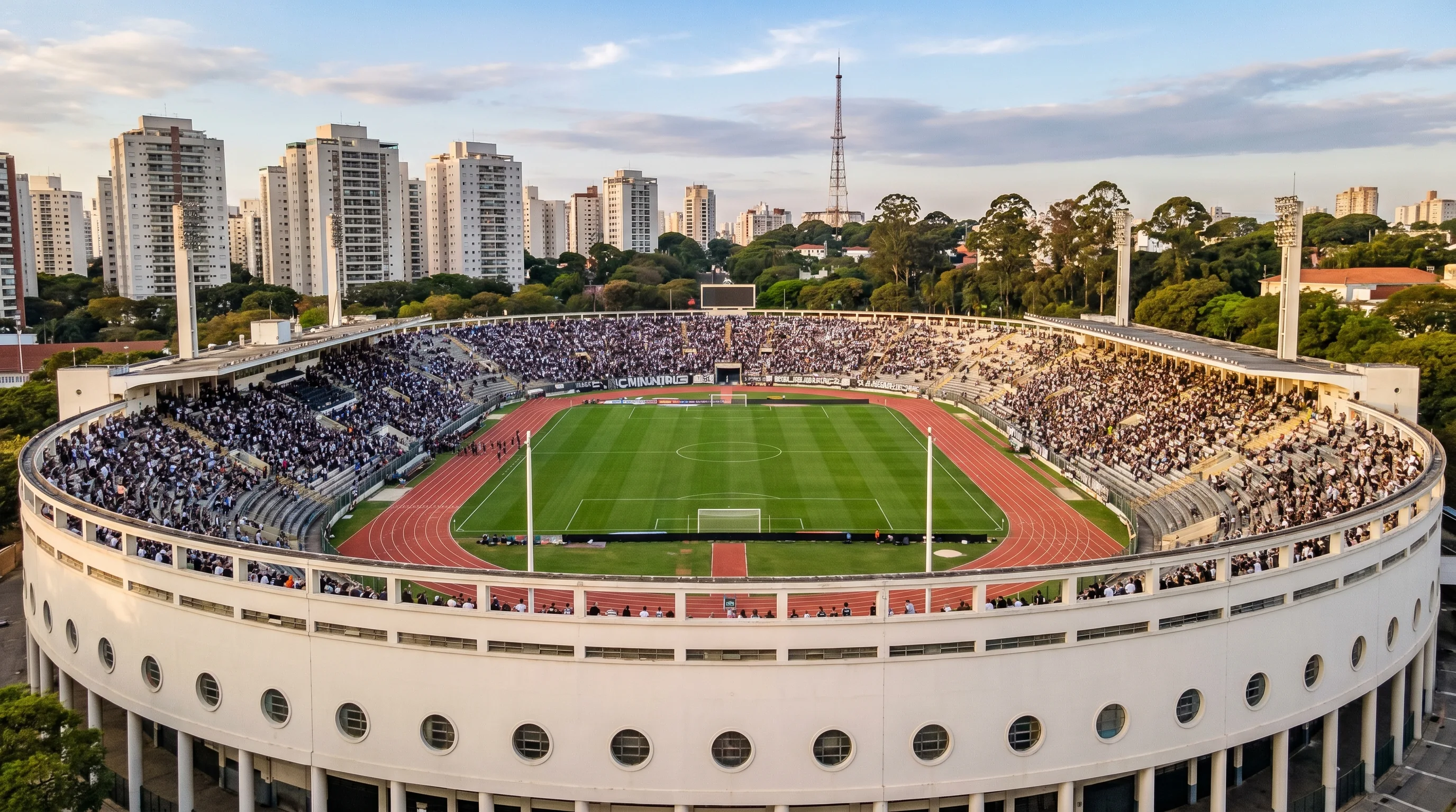 Estádio do Pacaembu lotado de jovens